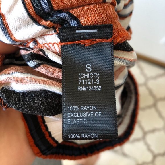 Ambiance Apparel Orange Striped Wide Leg Pants - Picture 5 of 5